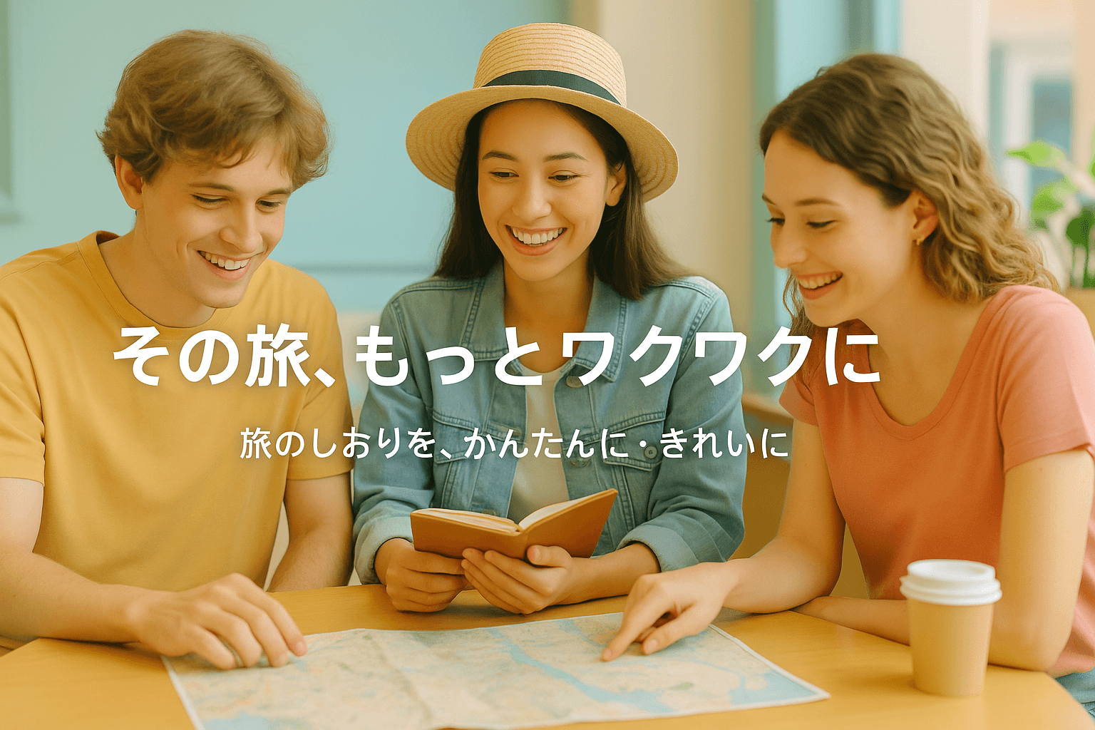 旅の計画を立てるイラスト